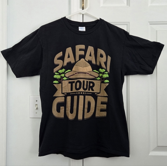 Port and Company Other - Safari Tour Guide Mens T-Shirt - Black